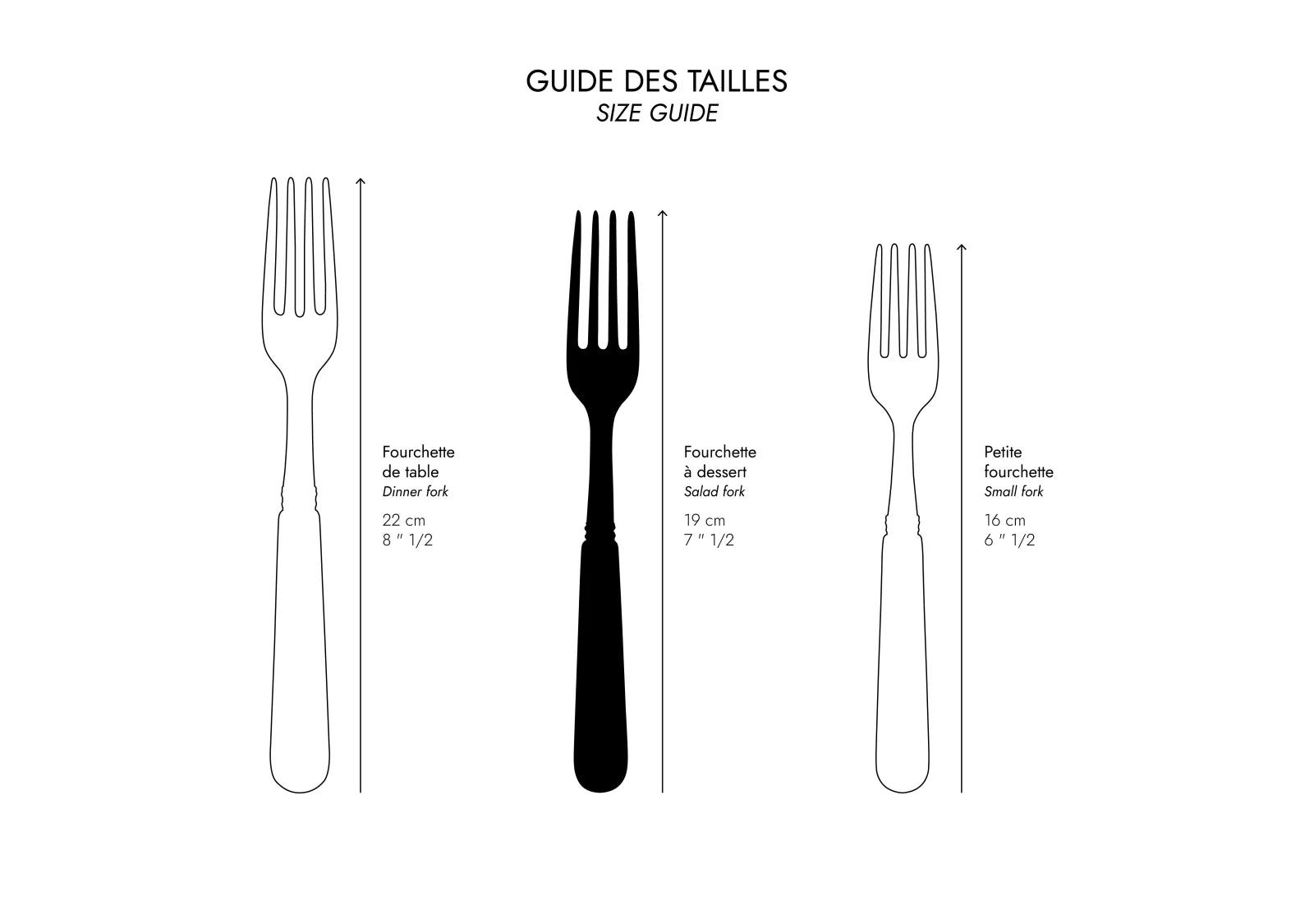 Sabre Paris POP Unis Salad Fork Ivory