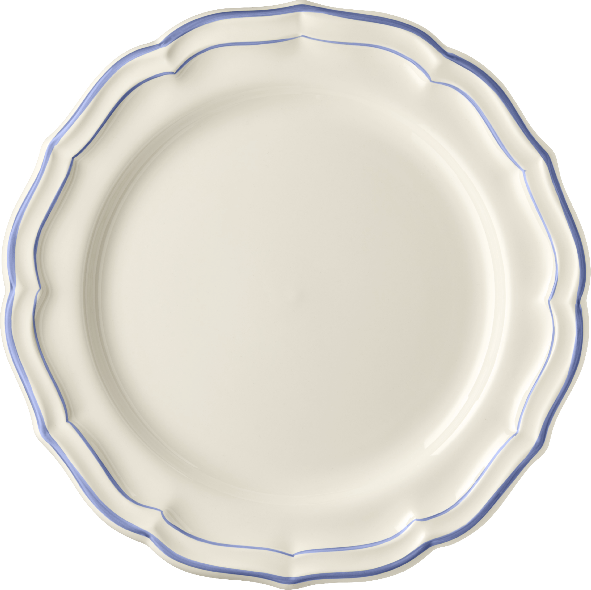 Gien Filets Bleu Dinner Plates Set of 4