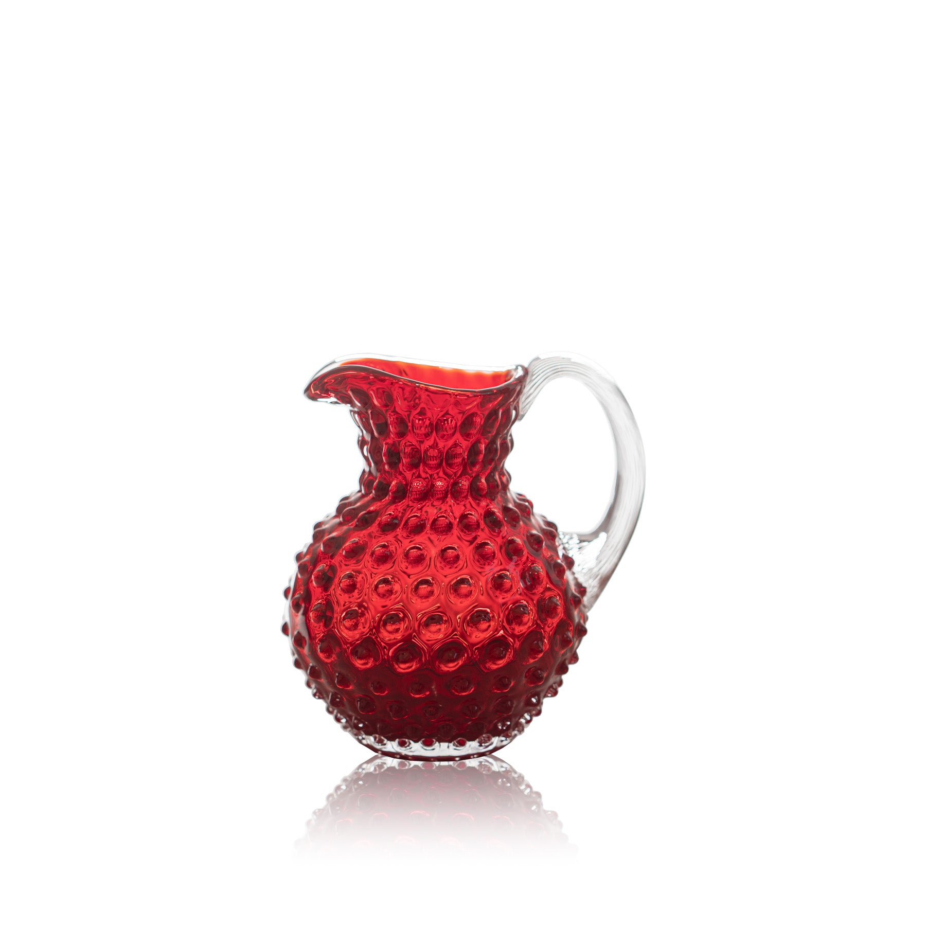 Klimchi Underlay Garnet Hobnail Creamer Jug Small