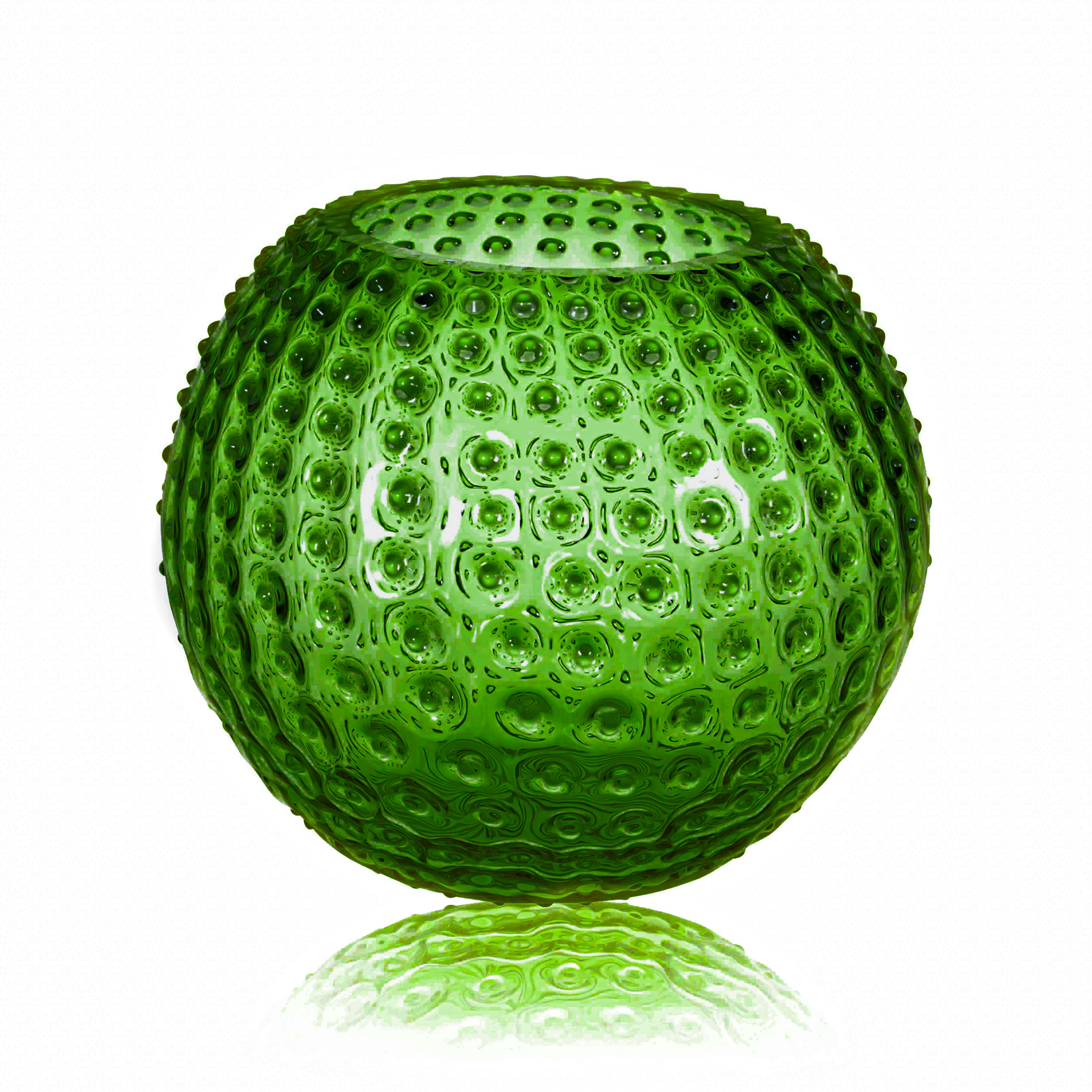 Klimchi Dark Green Hobnail Vase Large