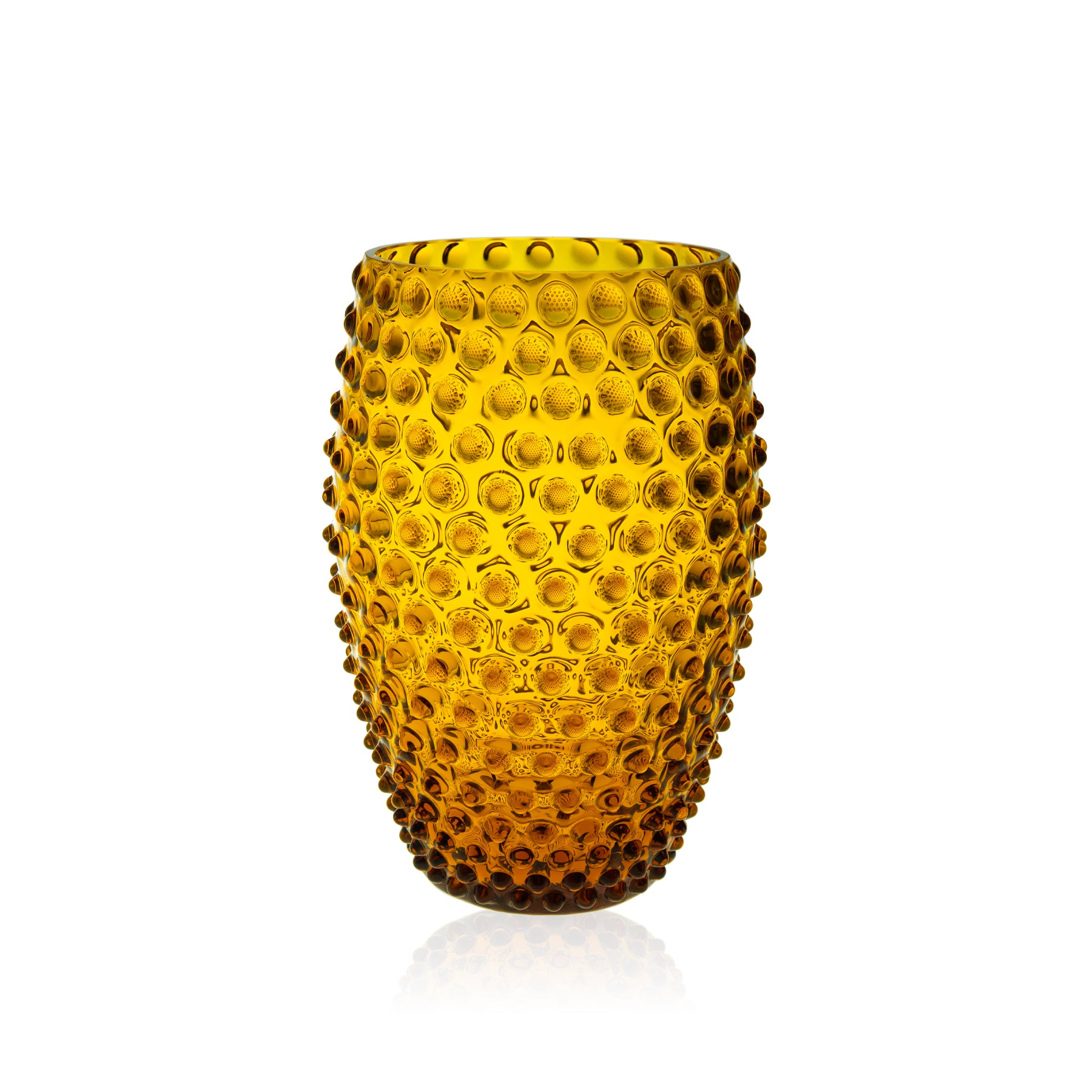 Klimchi Amber Hobnail Oval Vase
