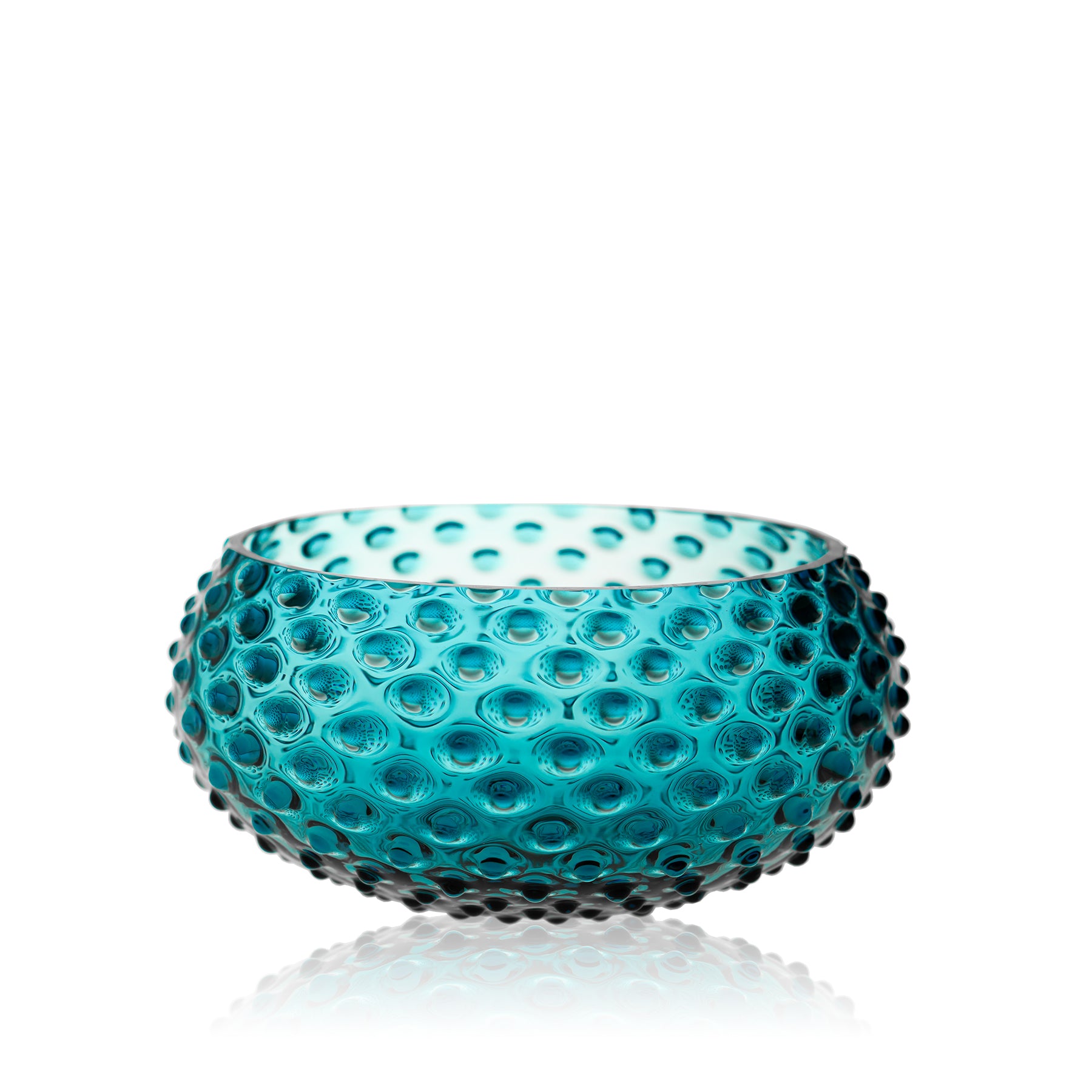 Klimchi Aquamarine Hobnail Bowl Large