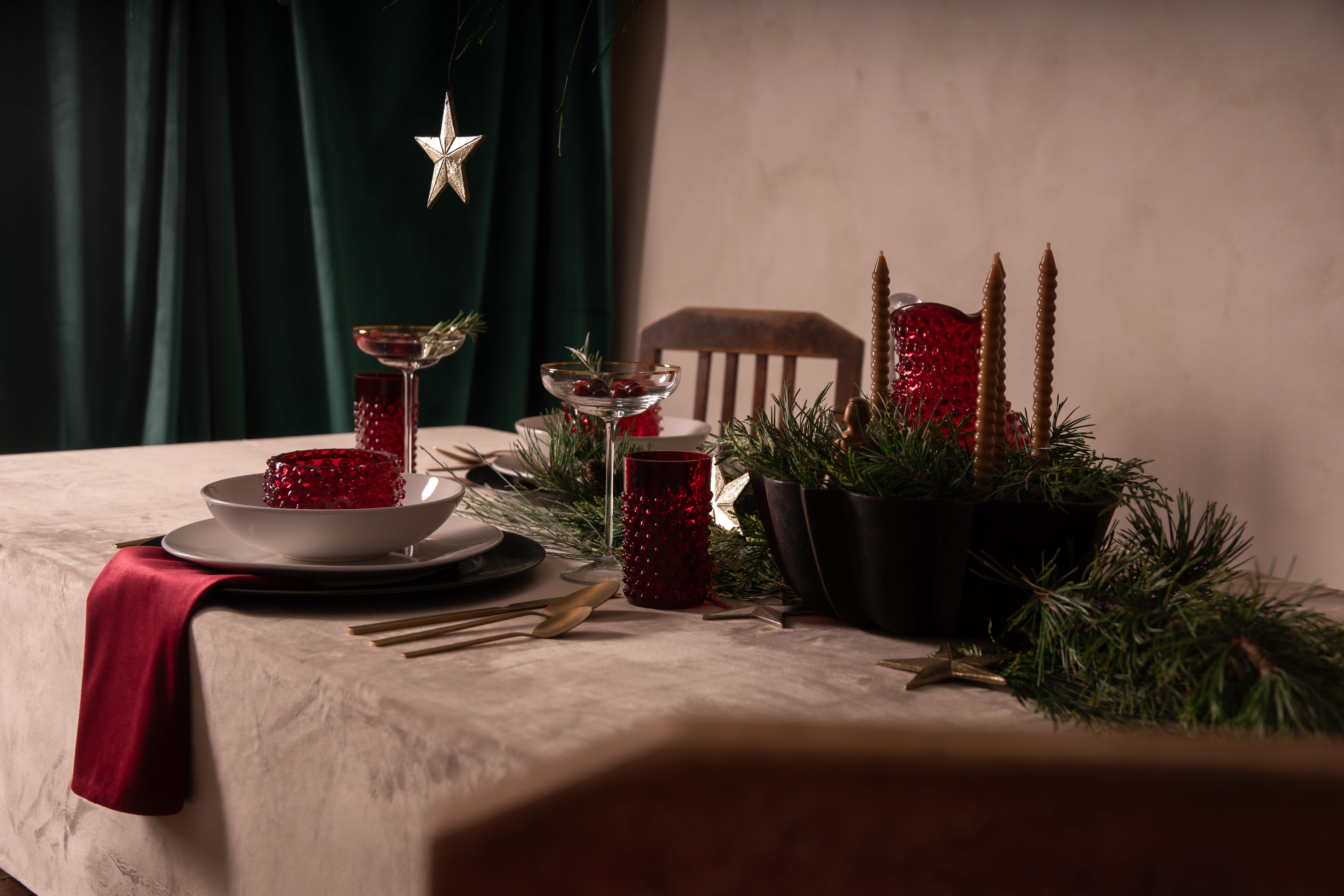 Klimchi SHADOWS GOLDEN LUX Coupe Glass Set of 2 (premium packaging)