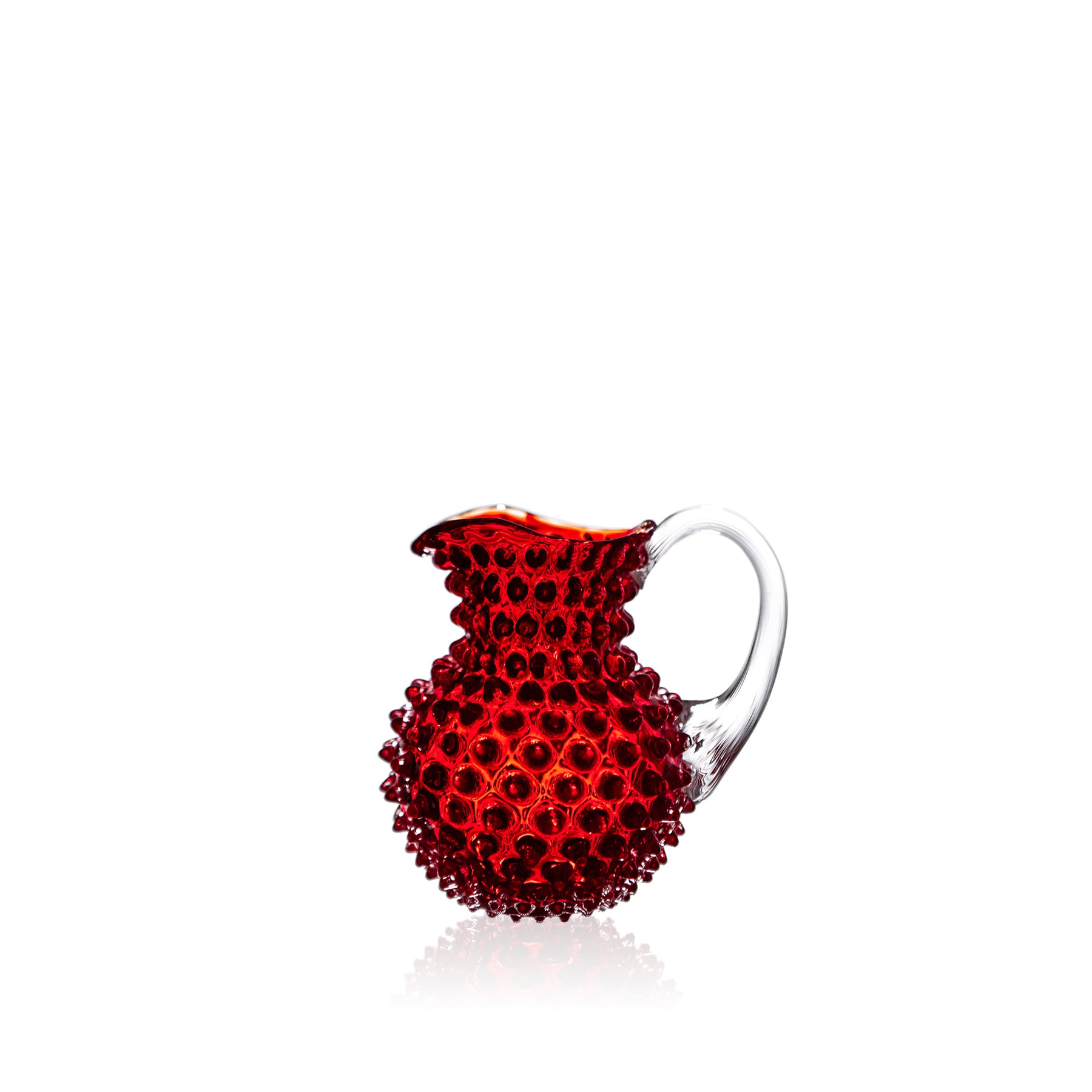Klimchi Underlay Garnet Hobnail Creamer Jug