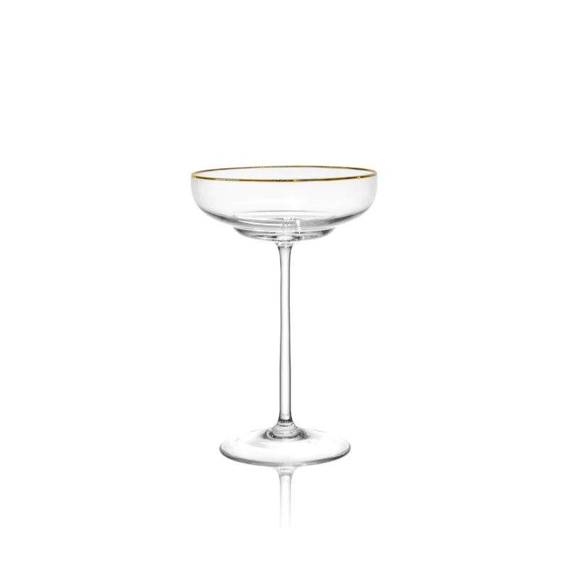 Klimchi SHADOWS GOLDEN LUX Coupe Glass Set of 2 (premium packaging)