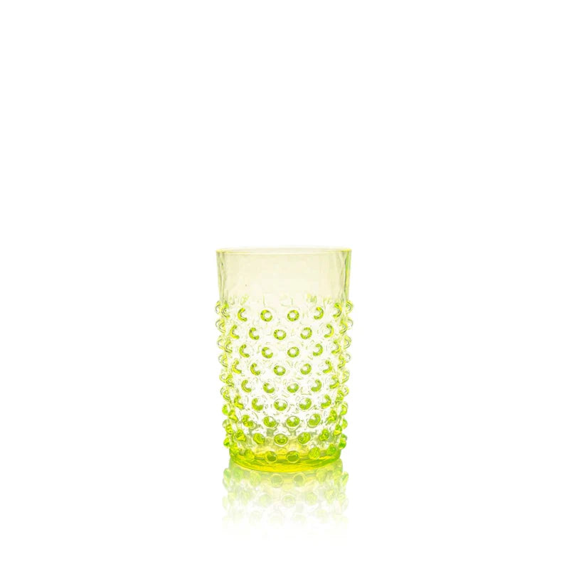 Klimchi Neon Citrine Hobnail Tumblers Set of 2