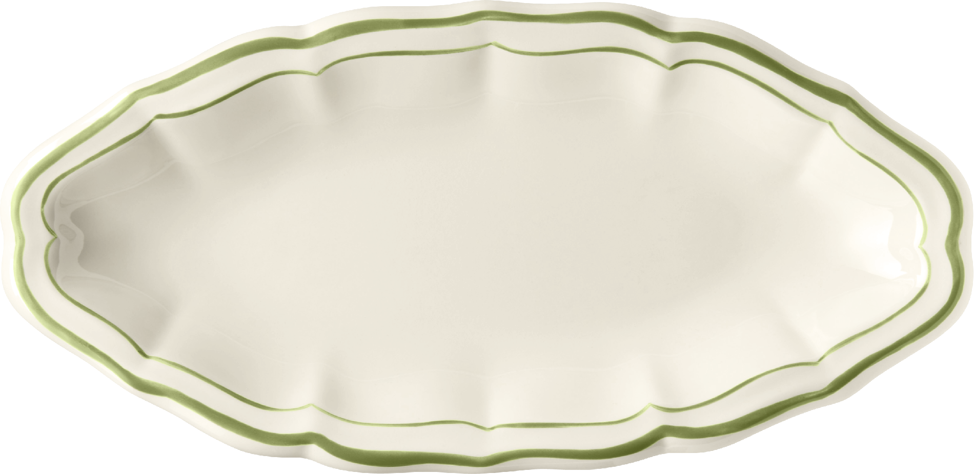 Gien Filets Green Pickle Dish