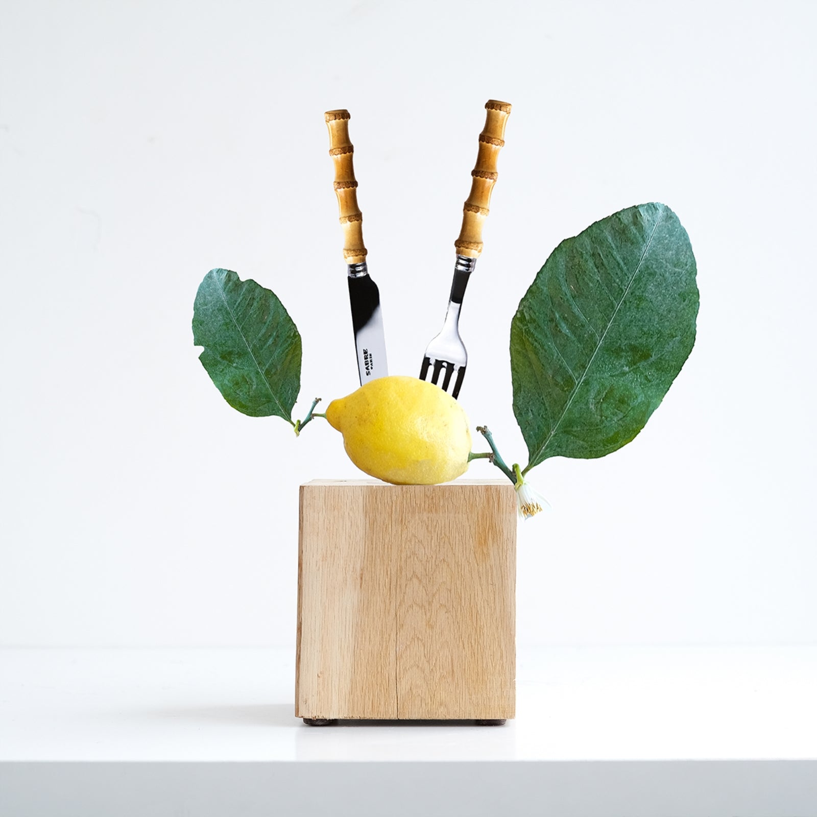Sabre Paris Panda Bamboo Light 5 pieces cutlery set