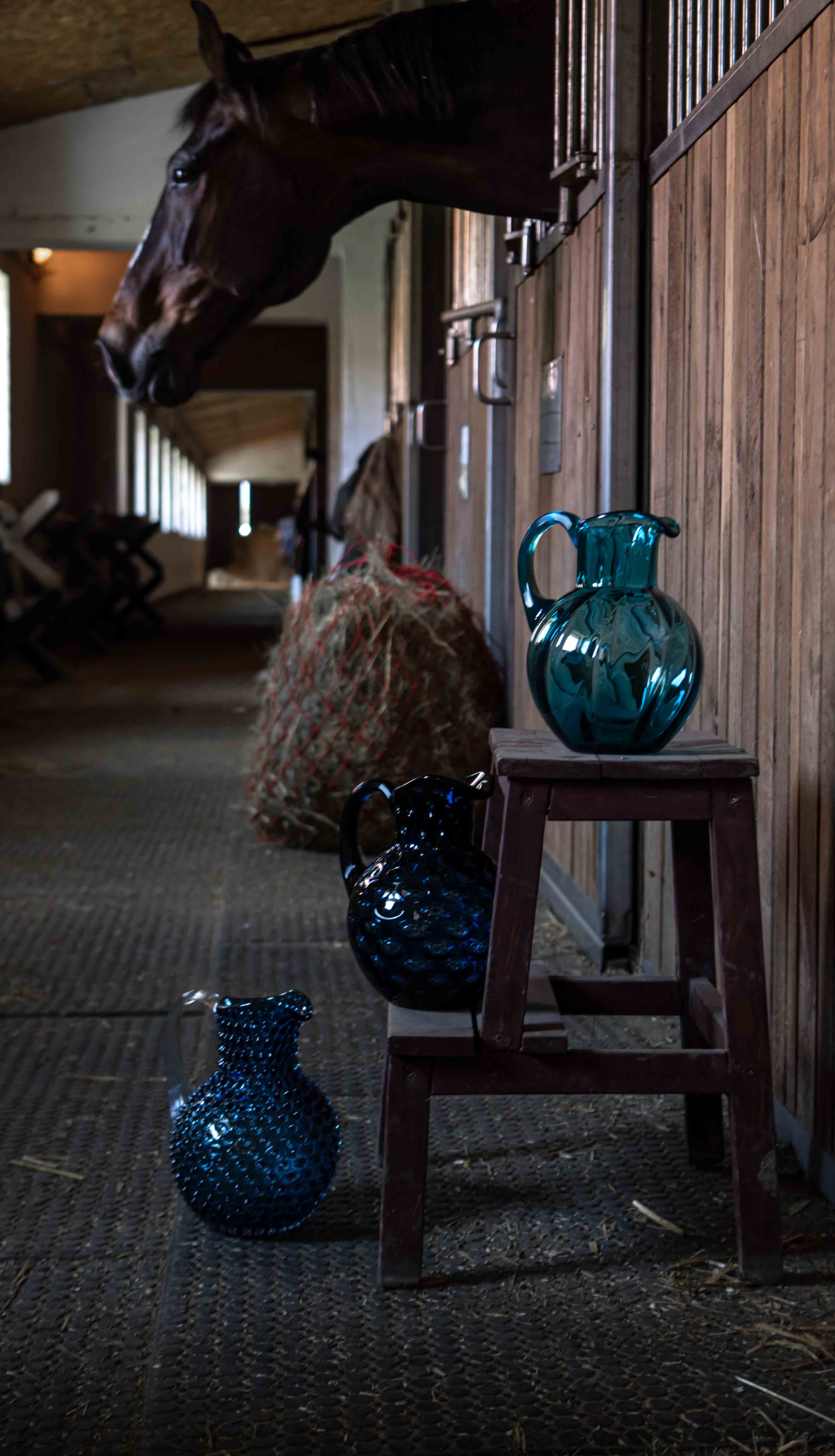 Klimchi Royal Blue Hobnail Jug 2L