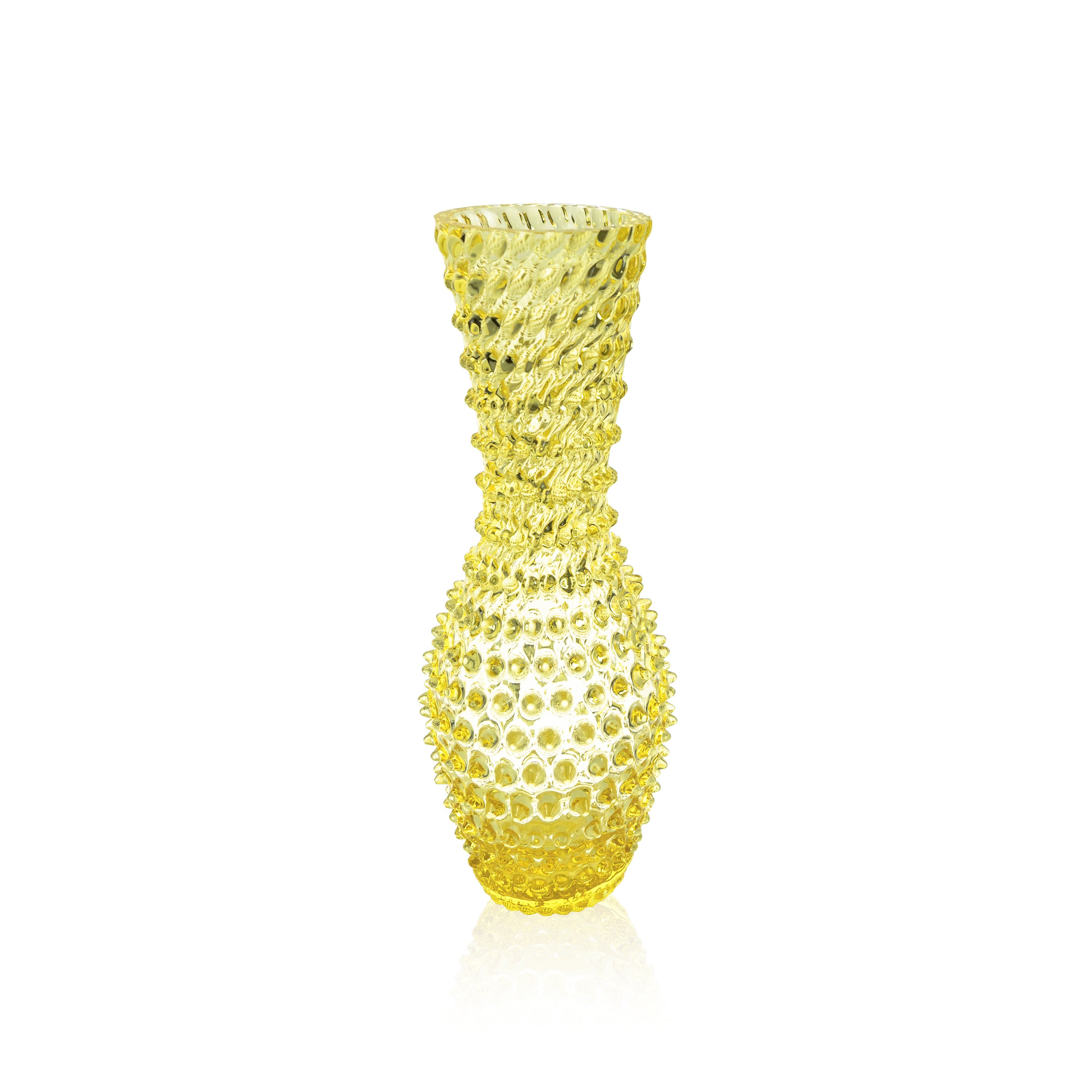 Klimchi Citrine Hobnail Fugu Vase (premium packaging)