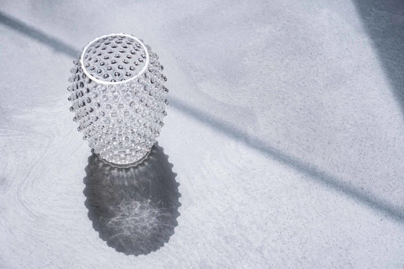 Klimchi Crystal Hobnail Oval Vase